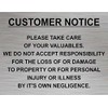 Bespoke Aluminium Sign Rust Free Multiple colours and sizes (20cm