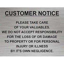Bespoke Aluminium Sign Rust Free Multiple colours and sizes (20cm x 15cm, Brushed Silver) (20cm x 15 cm, Brushed Silver)