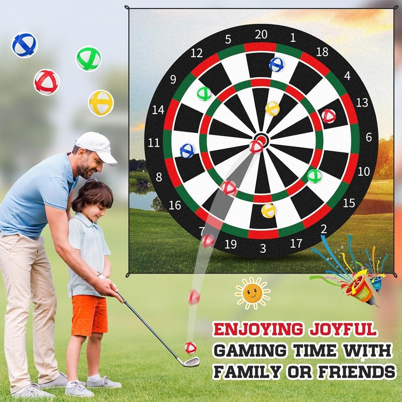 ToVii Golf Practice Balls, 20-Pack, Sticky Hook and Loop Design,