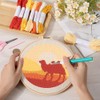 CRASPIRE Punch Embroidery Kits with Camel Pattern Needle Punch Starter