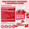 Potassium Magnesium Gummies,High Absorption Magnesium Glycinate,D3 & B6,Potassium Citrate -