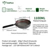 KAPILA 1100ml Titanium Frying Pan with Stainless Steel Folding Handle