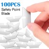 Otoolling 100 Pcs Replacement Blades Utility Knife Blades Refills Self