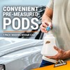 Armor All Car Wash Pods, Pre-Measured, Dissolvable, Super-Concentrated Formula, 18