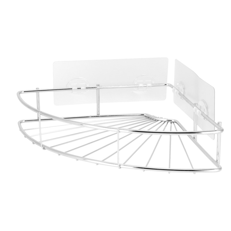 Stainless Steel Bathroom Corner Shelf Shower Shampoo Soap Storage Organizer