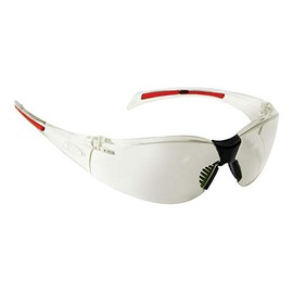 JSP Stealth™ 8000 Safety Spectacles - Indoor/Outdoor Anti-scratch Lenses - Clear/Red Frames (ASA790-162-900)