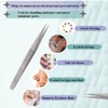 Professional Eyelash Tweezers Sharp, Needle Nose, Stainless Steel, Tweezers Precision