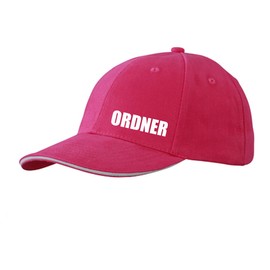 Huuraa Cappy Hat Folder Lettering Unisex Cap with Motif for Order Forces Gift Idea for Friends and Family, Pink/white