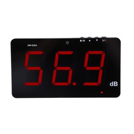 Digital Sound Level Meter 9.6 Inch Wall Hanging Decibel Meter Noise Tester 30-130dB Noise Tester Volume Meter with Alarm Function and Backlight