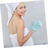 COLLBATH 2pcs Dual Sided Loofah Exfoliating Mitts Deep Cleansing Shower