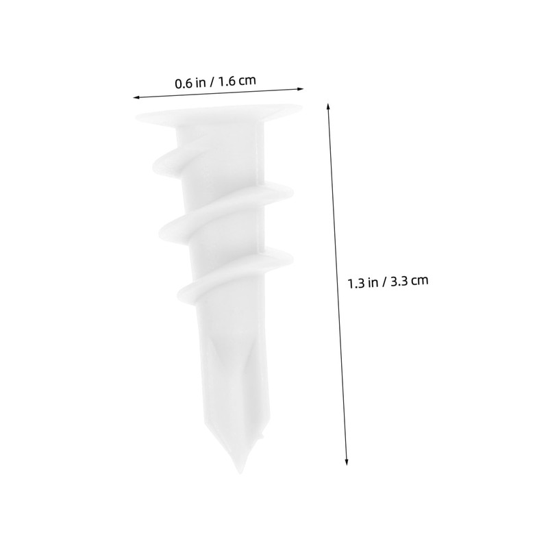 ULTECHNOVO 20pcs Plasterboard Expansion Tubes Plastic Fixing for Easy Wall