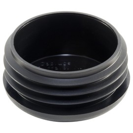 Caplugs 99395196 Plastic Plug for Round Tubing. CCF-1 3/4-10-14, PE-LD, to fit Round Tube Size OD1.750" Wall Thickness, Black (Pack of 40)