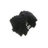VINGTAINE H7415-BK- Ruffled Ribbon Hair Claw Hair Clip Head Access