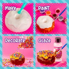 Original Stationery Cakes and Candies Cracklin' Clay Kit, Modeling Air Dry Clay & ASMR Toys Set for Sensory Fun, Great Birthday Kids Art Gift