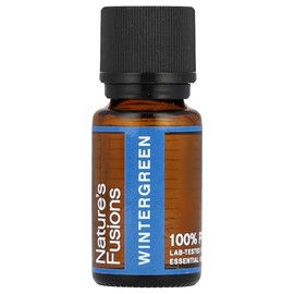 Nature’s Fusions Wintergreen Essential Oil, 100% Pure and Natural Essential Oil, Aromatherapy and Topical Oils, 15 Milliliters