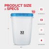 10 Pack Leakproof Freezer Containers for Food with Twist Top