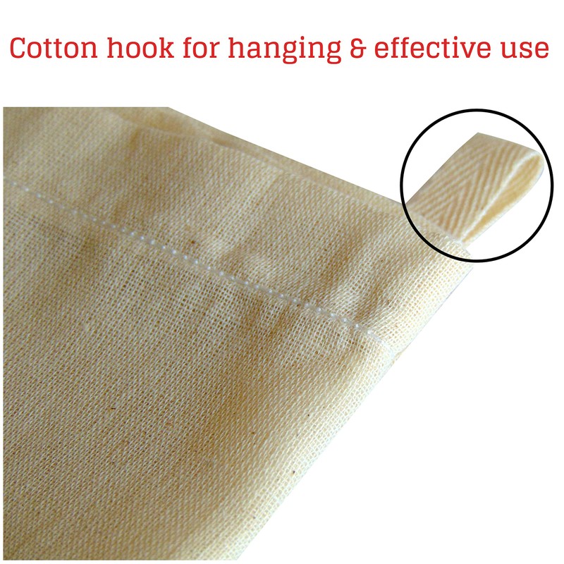 5-Pack Cheesecloth Unbleached Grade 90, 54cm x 60cm ~ Hemmed