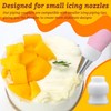 LUTQ 10 Pack Piping Bag Couplers for Icing Nozzles, Medium