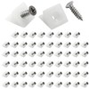 Rierdge 60 Packs Mending Wedges with Screws, 15x13mm Plastic Repair