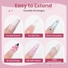 SUPWEE 3PCS 3D Gel Nail Art Non-Sticky Hand Sculpting Solid