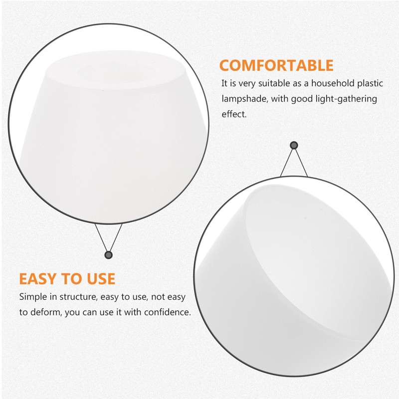 Minkissy 2pcs Small Lamp Shades Replacement Horseshoe Lampshade Chandelier Shade