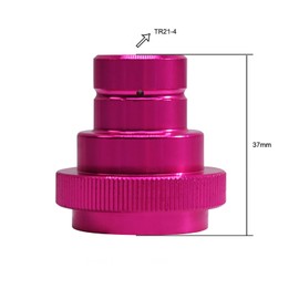 XUTONG CO2 Quick Adapter, 60L Trapezoidal Thread TR21-4 Pink, Connection of Conventional 425 g Cylinders, Quick Adapter for CO2 Water Aerator Duo, Art and Terra Water Carbonator
