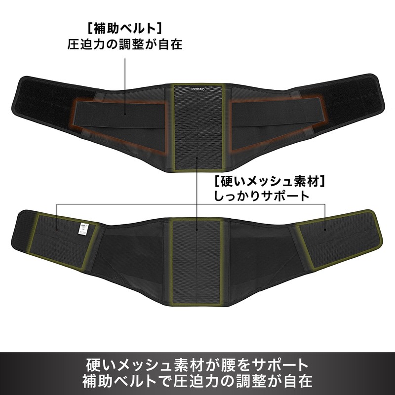 PROTAID 344002 M Waist Supporter with Supporter Belt Mesh Material