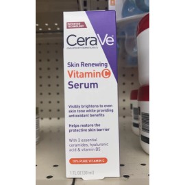CeraVe Skin Renewing Vitamin C Serum with Hyaluronic Acid 1 FL OZ (30 ml)