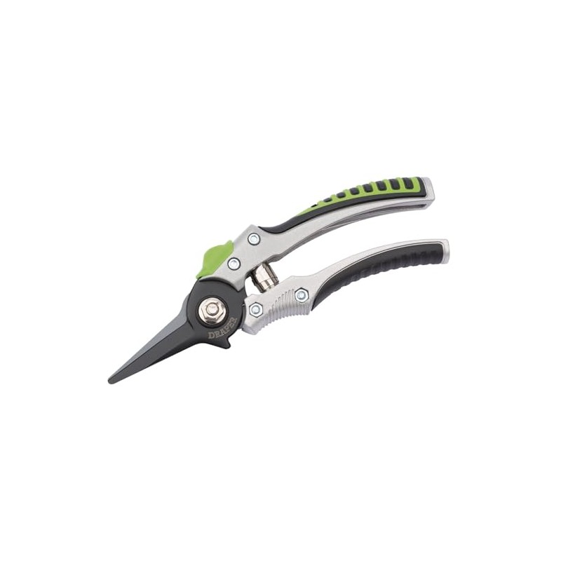 Draper 36550 Non-Slip Pruning Secateurs, 180mm, Blue