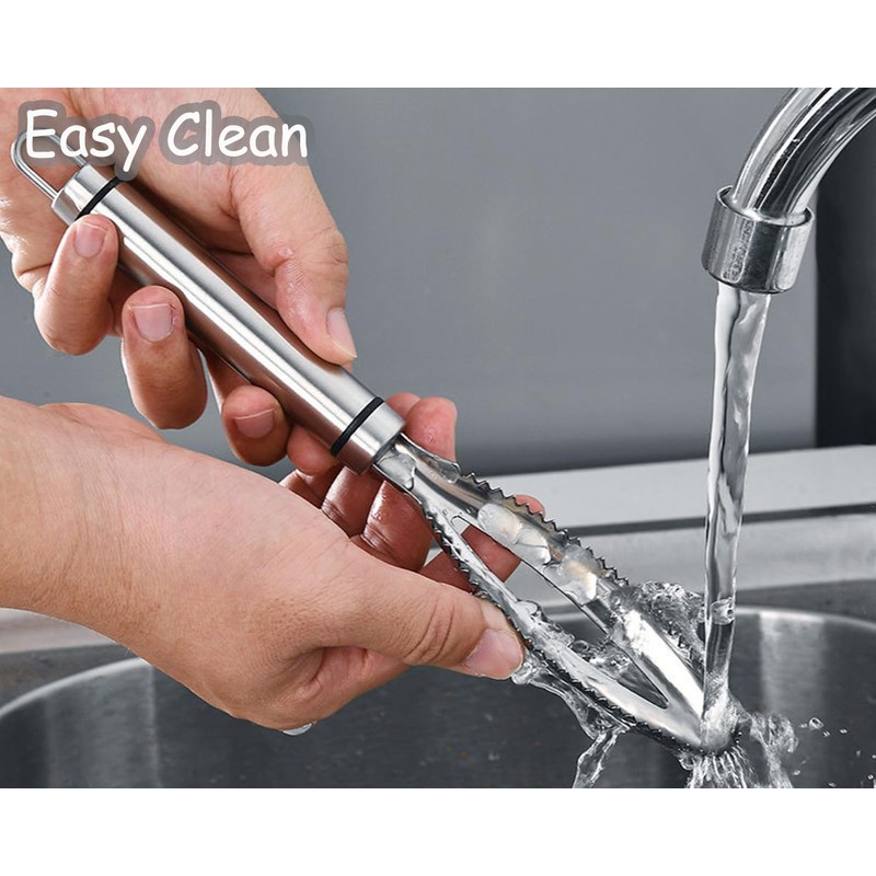 Rixotix Fish Scaler, Fish Scaler Stainless Steel Remover, Fish Scaler,