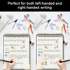 Mousbull Top Spiral Notebook, A4 Hardcover Top Bound Steno Pads,