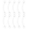 Besyvvin Plastic Curved Barbells 1.2 mm Piercing Lip Vertical Labret