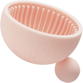Homoyoyo Almohadilla Limpiadora de Brochas de Maquillaje Portátil de Silicona Rosa, Herramienta para Limpieza Profunda de Pinceles, Accesorio Compacto para Uso en Casa y Salón de Belleza