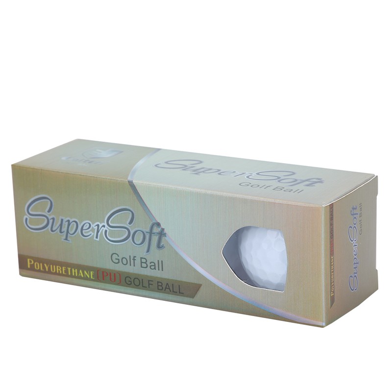 12 PCS/ Pack Dual Layer Tournament Golf Ball Training Practice