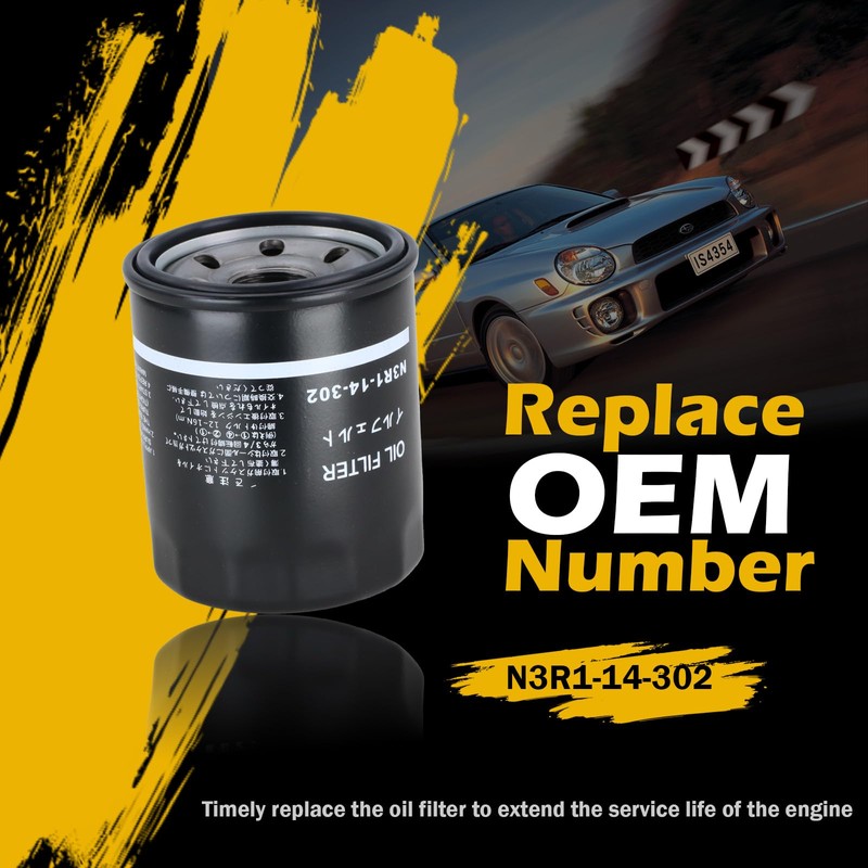 Kefly N3R1-14-302 Engine Oil Filters Fits for 2009-2011 Mazda RX-8,
