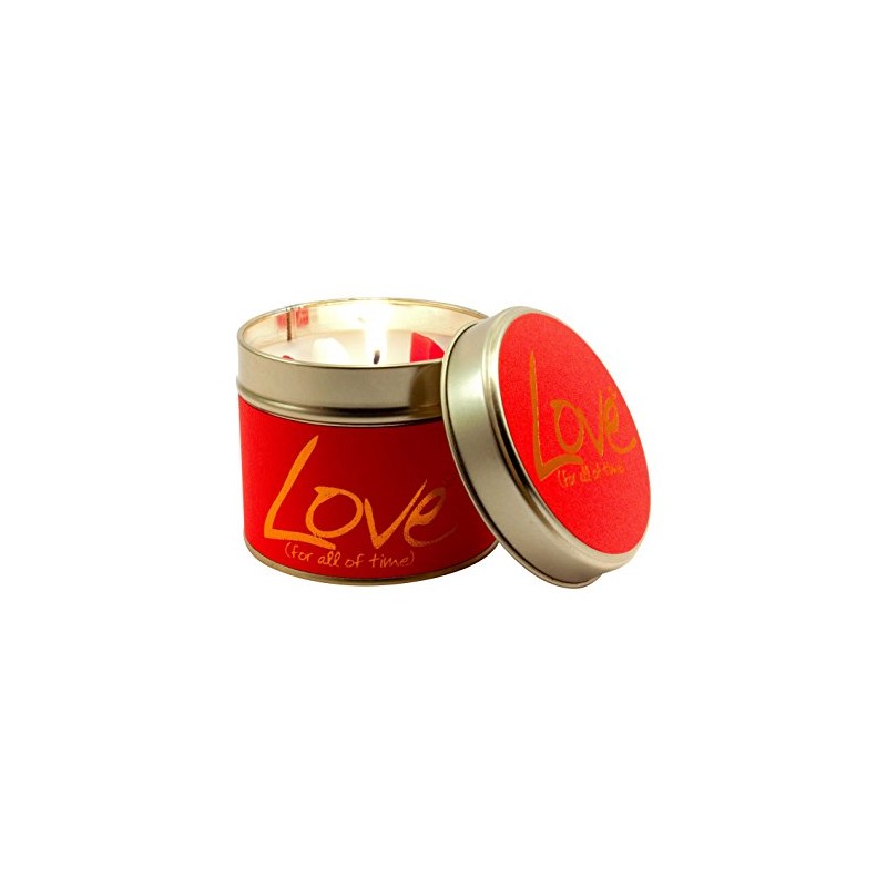 Lily Flame Love Tin, Red, 7.7cm l x 7.7cm w