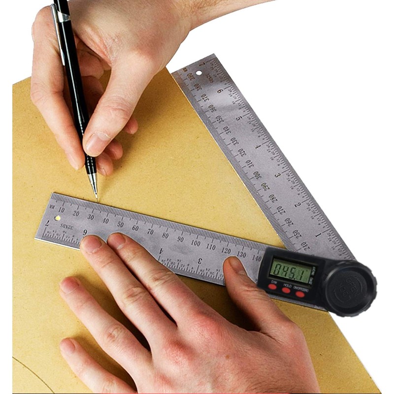 LUMBER JACK Digital Angle Gauge Finder Stainless Steel Measuring Device