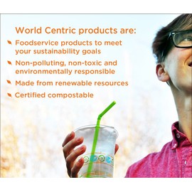 World Centric BO-SC-U6 100% Compostable Unbleached Plant Fiber Bowl, 6 oz. (Pack of 1000)