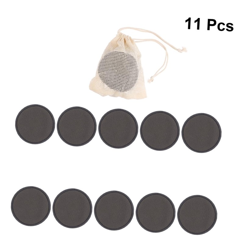 Beavorty Luxurious Bamboo Charcoal Makeup Removal Pads Pack Gentle Cleansing