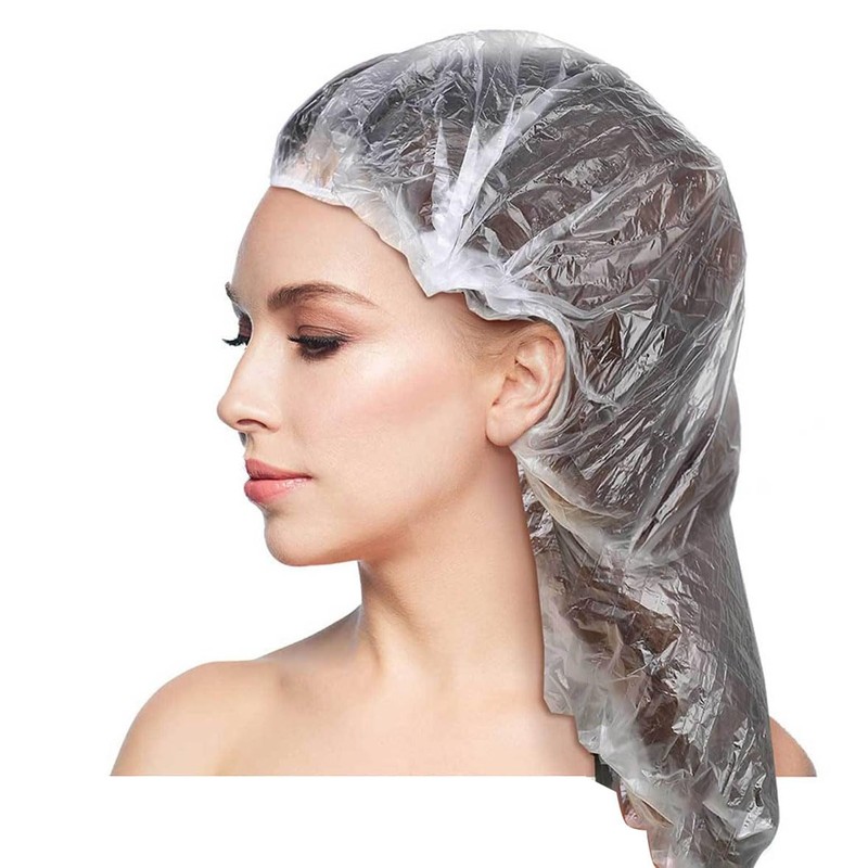 Shower Caps 50pcs Large 65cm Disposable Hair Caps for Hair