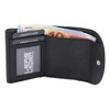 LEAS Minibörse RFID- Schutz in Echt-Leder, schwarz Mini-Edition