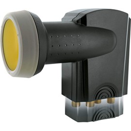 Schwaiger extremely heat resistant SUN Protect Quattro LNB Anthracite