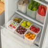 Poeland Fridge Organizer Box Fridge Side Door Storage Container Plastic