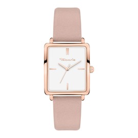Tamaris Damen Analog Quarz Uhr mit Leder Armband TT-0016-LQ