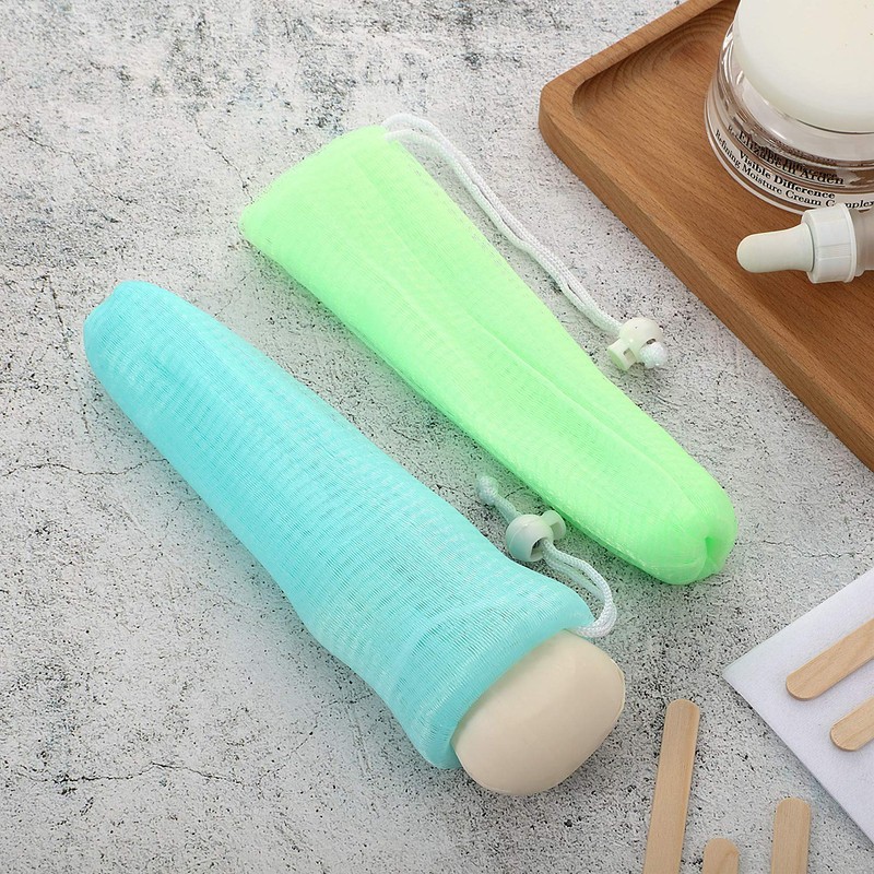 Boao Mesh Soap Bar Loofah Exfoliating Mesh Soap Saver Bag