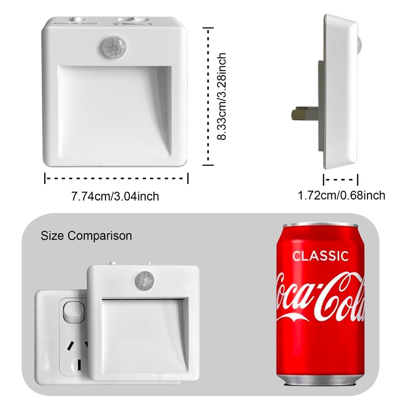 AIJOY | 2-Pack Plug in Night Light (with AU Plug)