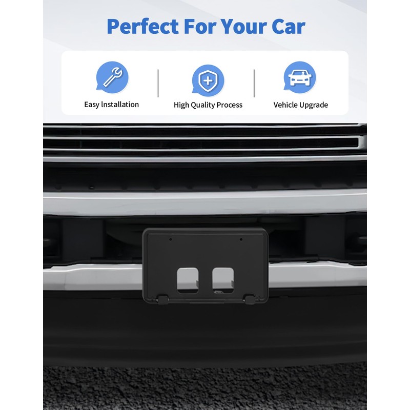 Front Bumper License Plate Frame Bracket Holder for 2020 2021