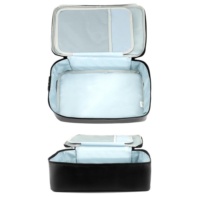 QWORK® Fireproof Document Bag, Important Document Organizer, Lockable Document Box,