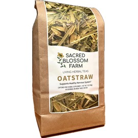 Oatstraw, Minimally Processed | 7.0 oz | Sacred Blossom Farm | Wisconsin-Grown Herbal Tea & Medicinal Herbs | Loose Leaf | Regenerative Farming | Single Source | Avena sativa
