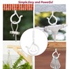 LushPatio Hooks for Hanging String Lights - Ceiling Wall Screw